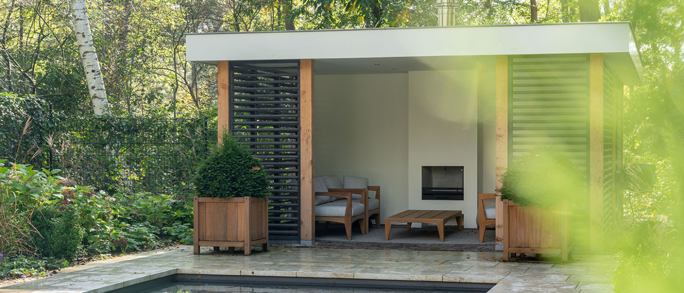 Veranda met lamellen Bilthoven